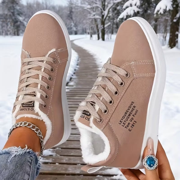 Arlena - Scarpa Da Ginnastica Invernali Stringate Con Fodera In Pelliccia