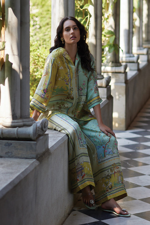 Paulette - Pantaloni Fiori Fusion Con Tocco Di Classe Settati