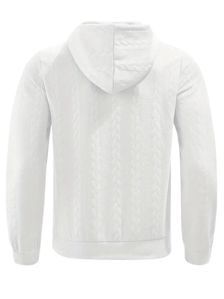 Philipp - Felpa Con Cappuccio E Zip Casual A Maniche Lunghe