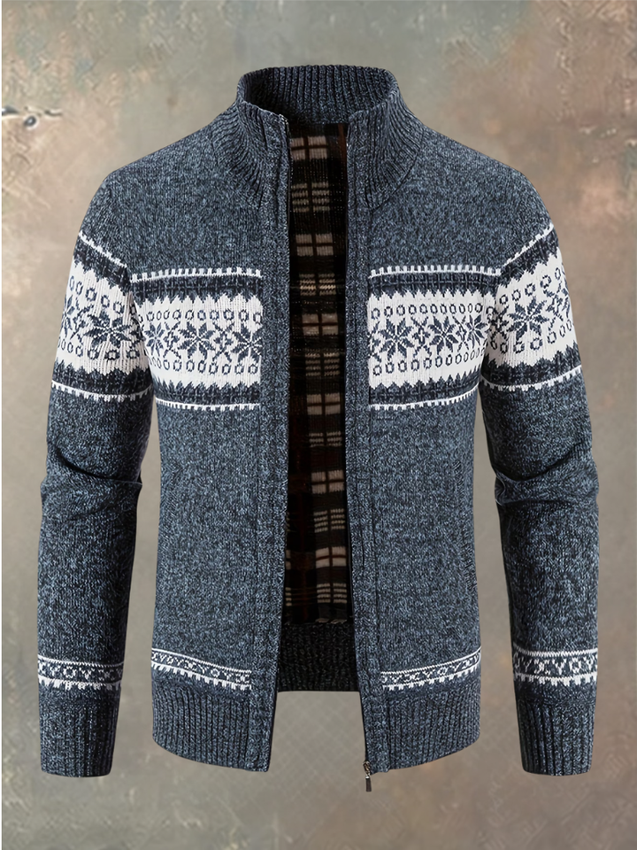Gerran - Comodo Cardigan in Maglia Con Chiusura a Zip