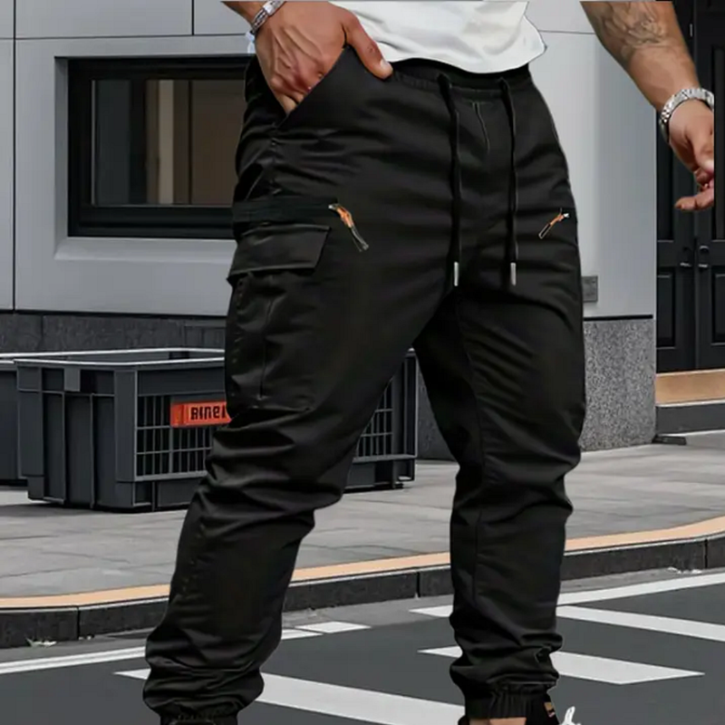 Masoon - Pantaloni Jogger Elasticizzati