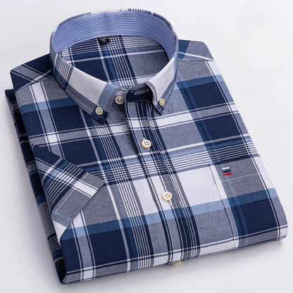 Petersen - Camicia Classica In Cotone Con Motivo