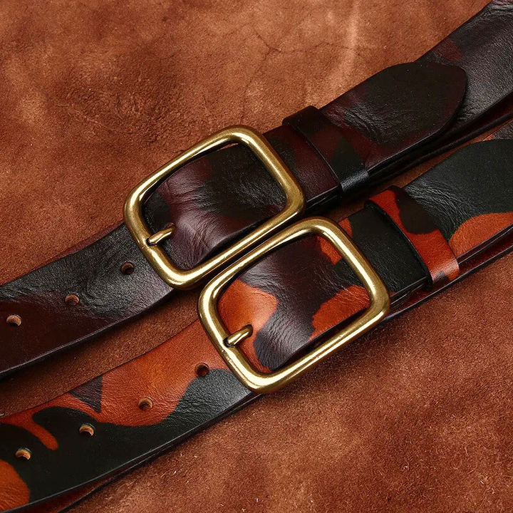 Lacy - Cintura in Vera Pelle Mimetica