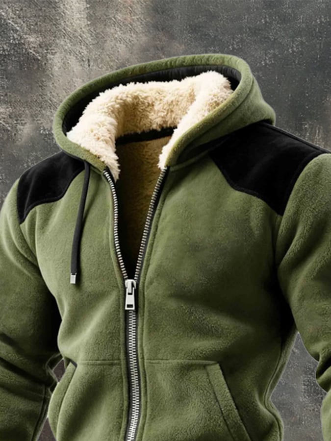 Lyon - Giacca Calda Con Cappuccio e Chiusura Con Cerniera