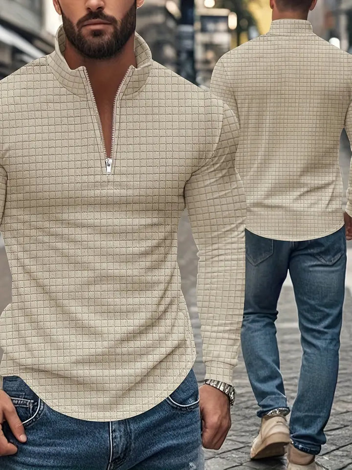 Jarryd - Felpa a Maniche Lunghe Con Mezza Zip