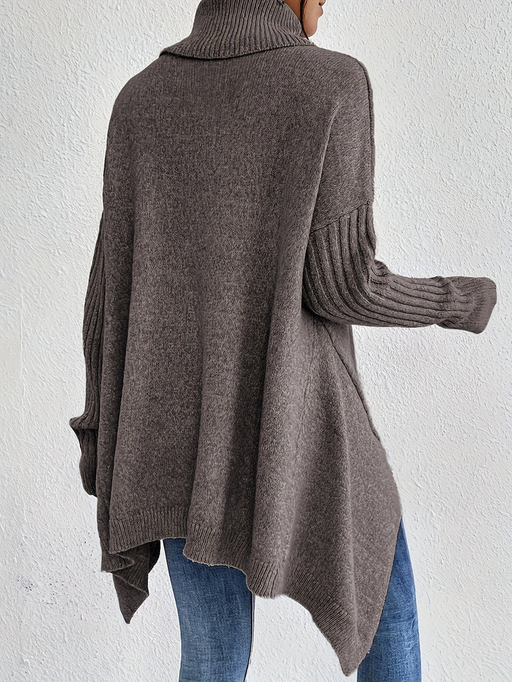 Matthias - T-Camicia Casual Con Cappuccio e Orlo Asimmetrico