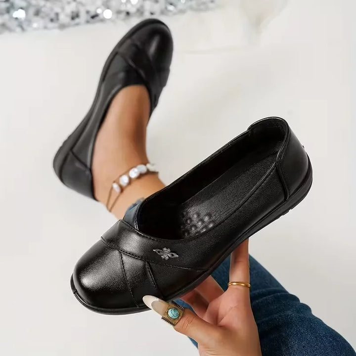 Kinerah - Scarpe Ortopediche in Pelle Con Emblema in Metallo