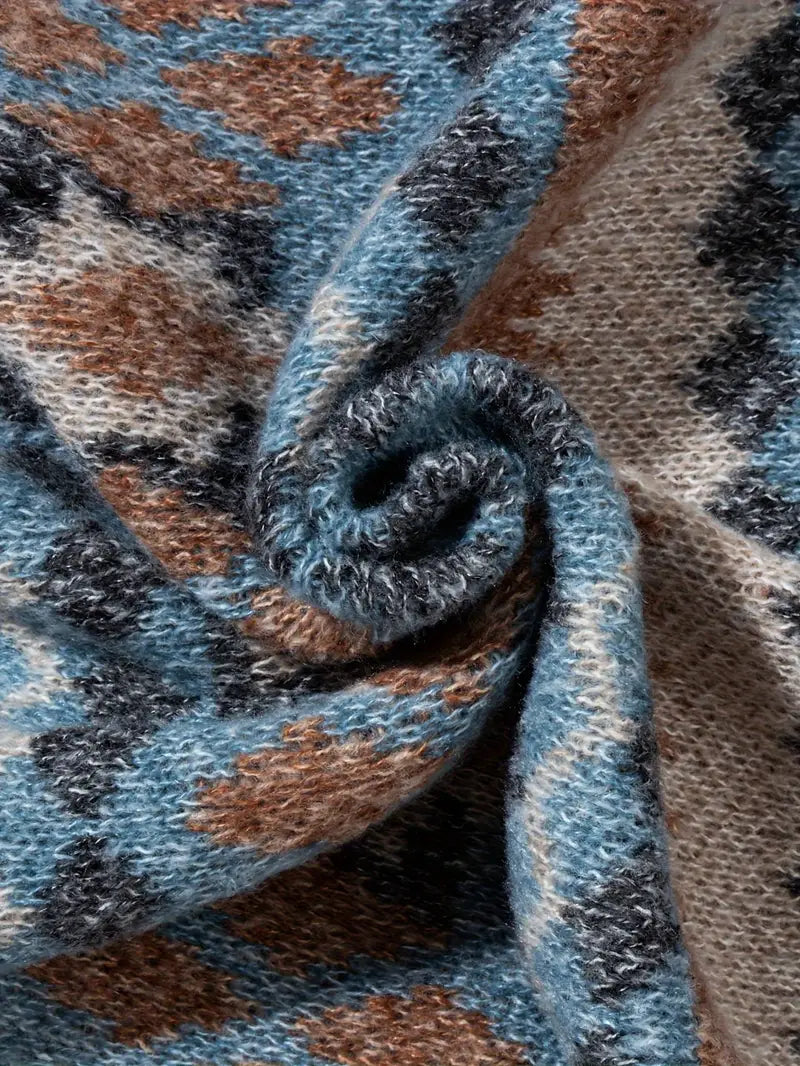 Hartman - Maglione Casual In Maglia Geometrica
