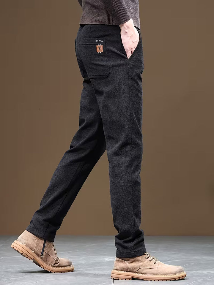 Talcott - Pantaloni Casual Dalla Vestibilità Slim Con Effetto Testurizzato