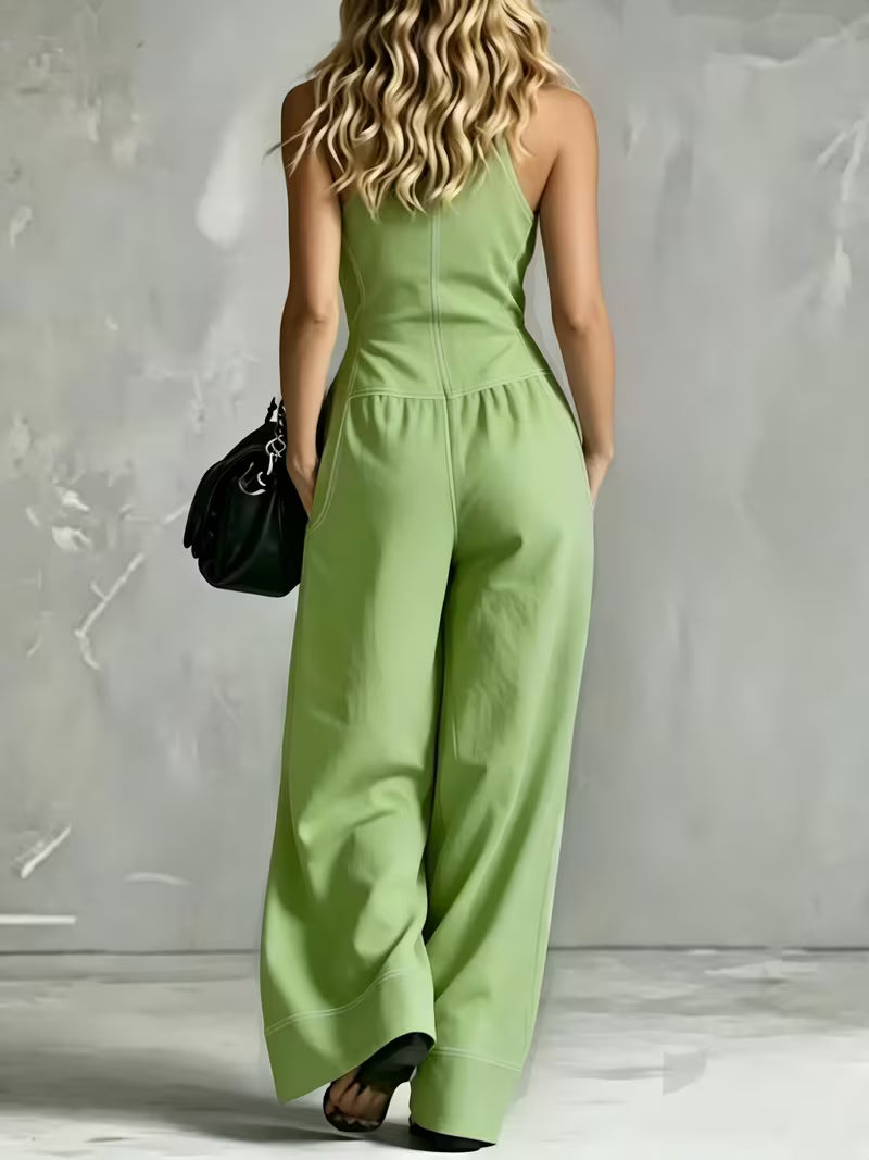 Bryana - Tuta a Righe in Patchwork