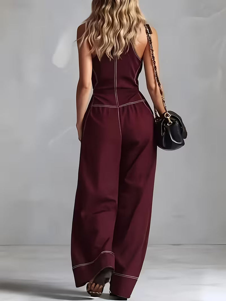 Bryana - Tuta a Righe in Patchwork