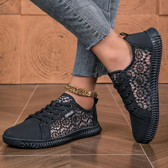 Orly - Mocassino Stringato in Mesh Traspirante