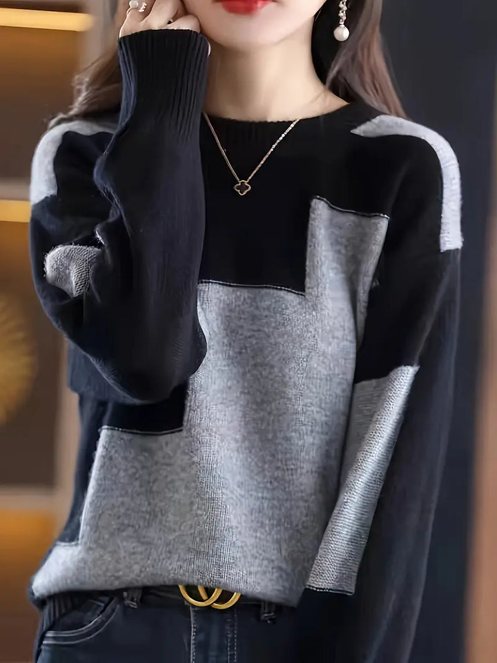 Gala - Elegante Maglione a Maniche Lunghe Con Motivo Geometrico