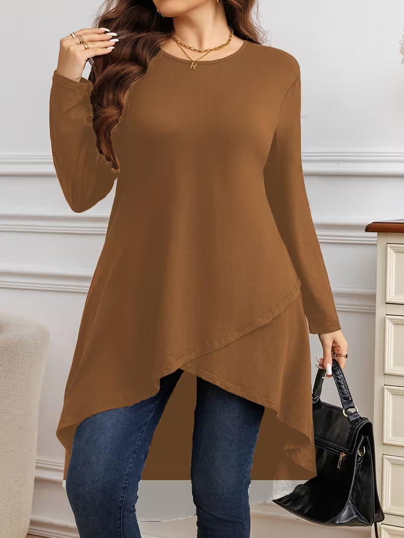 Neasa - Elegante Maglietta a Maniche Lunghe