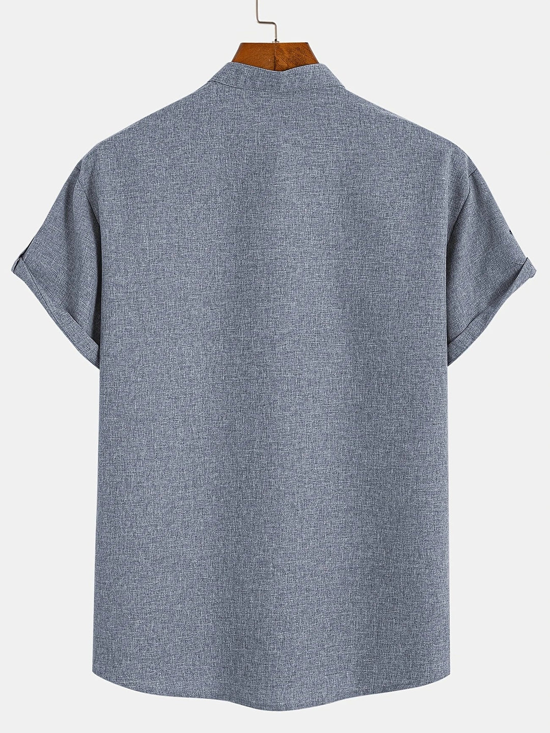 Elliott - Elegante Camicia a Maniche Corte Con Collo Alto