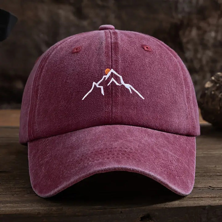 Ermil - Cappellino Da Baseball Con Ricamo Di Una Vetta Montuosa