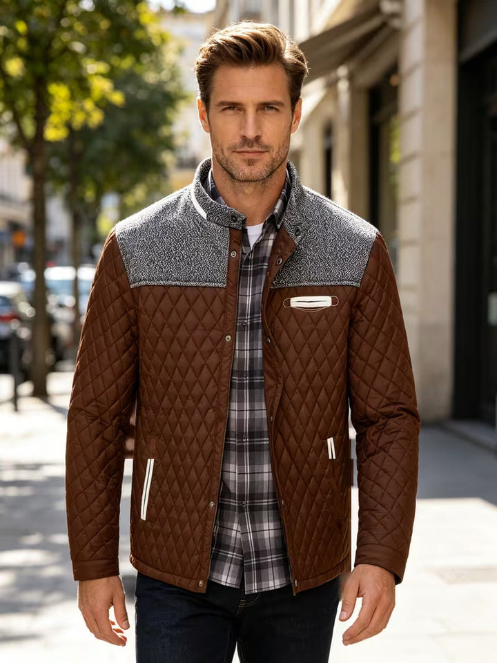 Stetson - Piumino Con Patchwork a Rombi