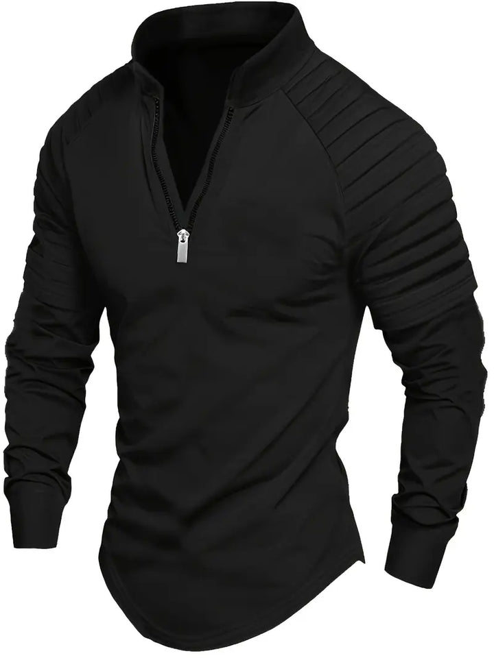 Linwood  - Polo a Maniche Lunghe Con Cerniera