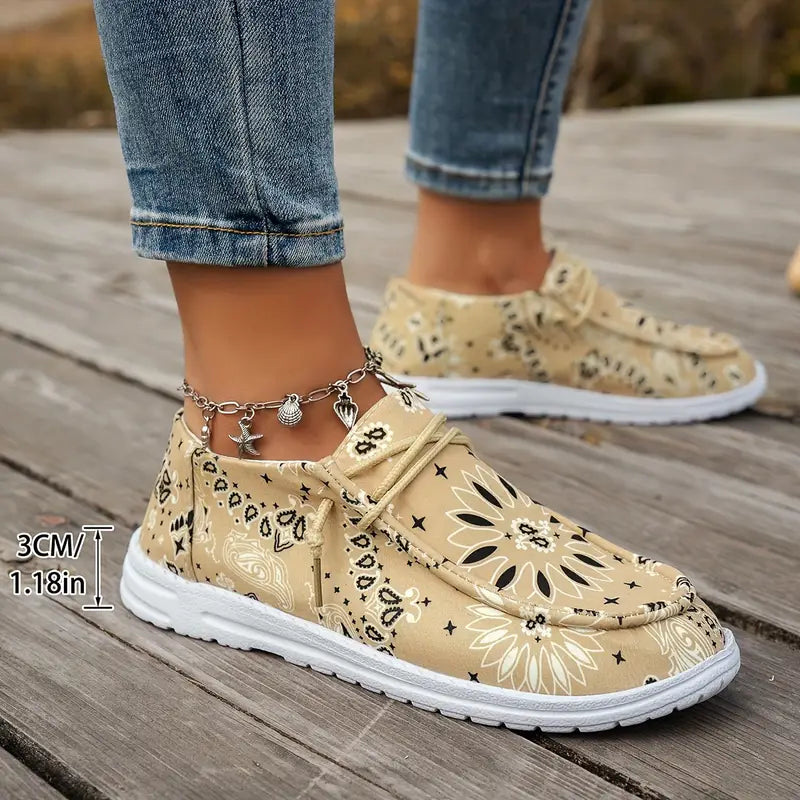Isavella - Casual Estate Scarpe Con Motivo Floreale