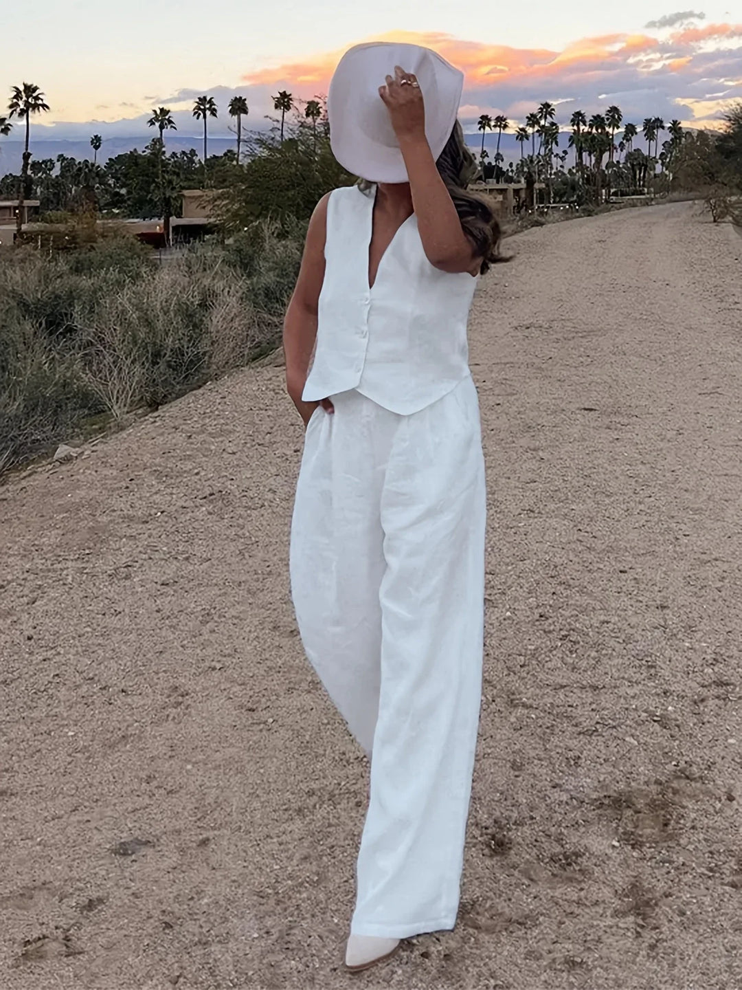 Jorja - Elegante Completo a Due Pezzi Senza Maniche