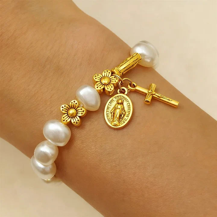 Ninetta - Bracciale con Margherita della Vergine Maria Serenity
