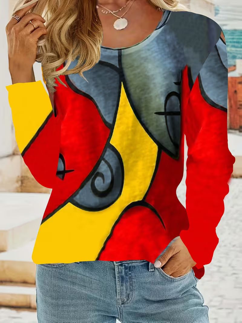 Limmina - Top Con Stampa Geometrica Astratta