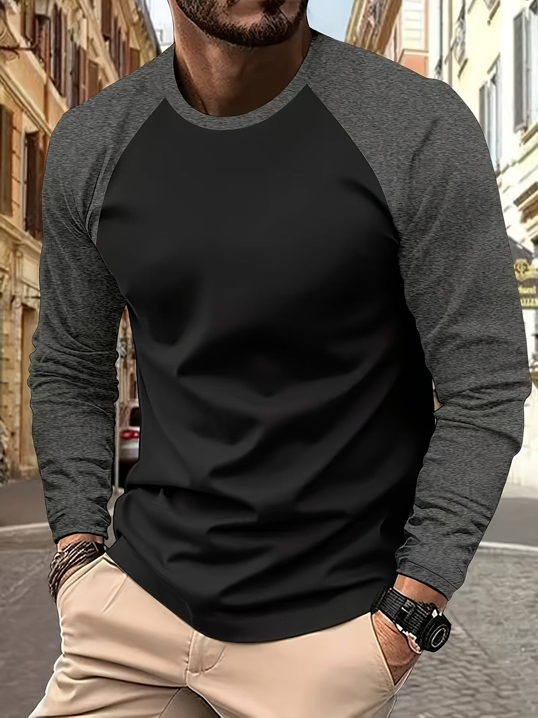 Narcisse - Maglietta Elasticizzata a Maniche Lunghe