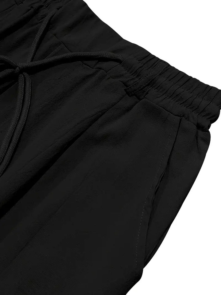 Nichols - Pantaloni Larghi In Lino Con Coulisse