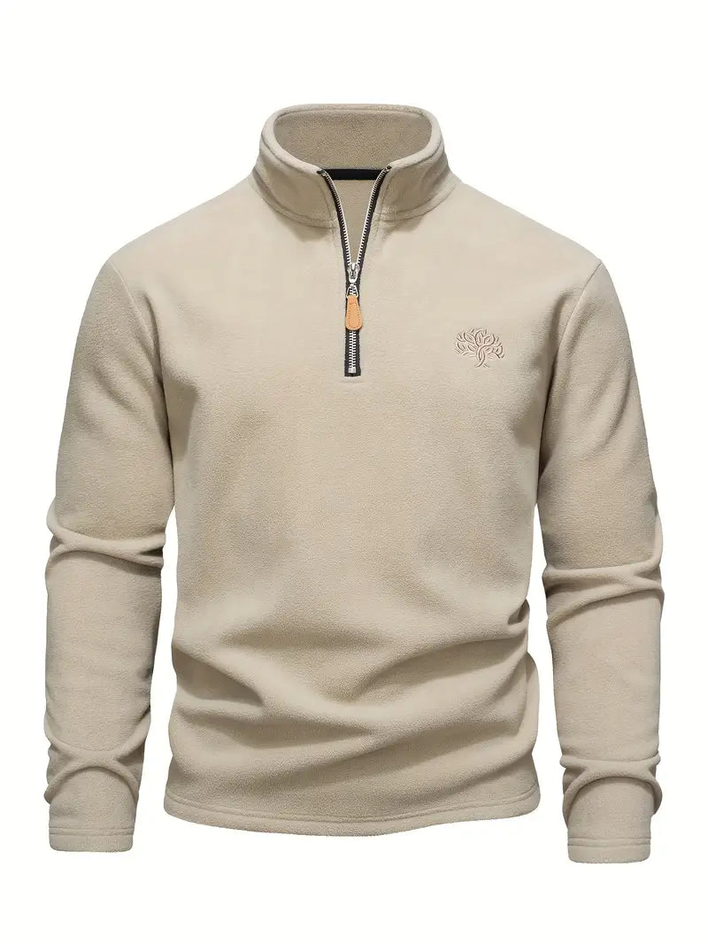 Lamar - Felpa a Maniche Lunghe Con Mezza Zip