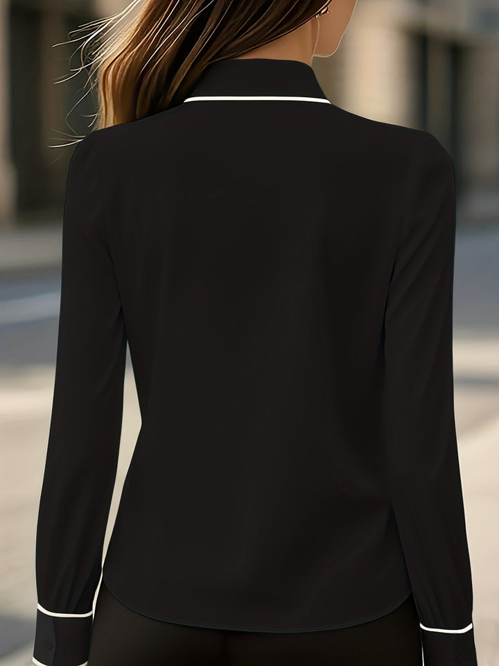 Briella - Camicia a Maniche Lunghe Con Laccio Frontale
