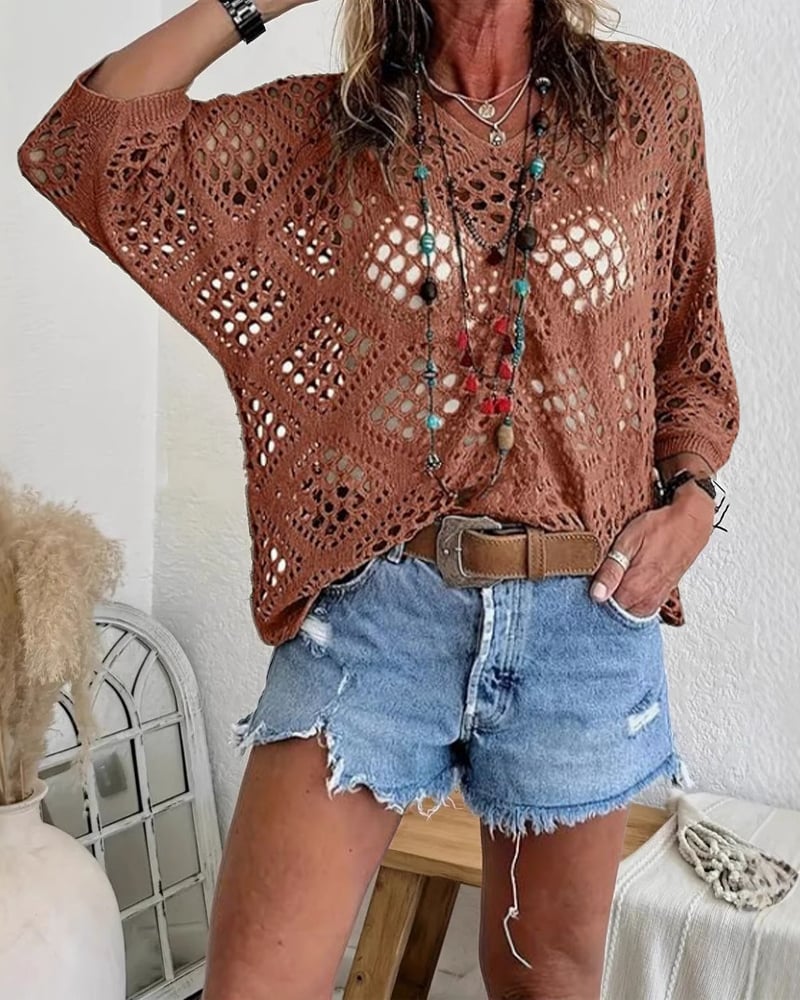 Helenia - Maglione in Maglia Traspirante