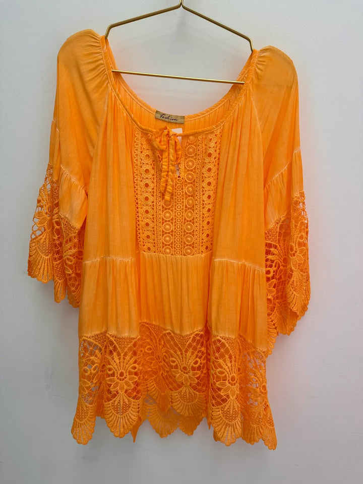 Lurdes - Camicia Elegante Con Scollo Rotondo