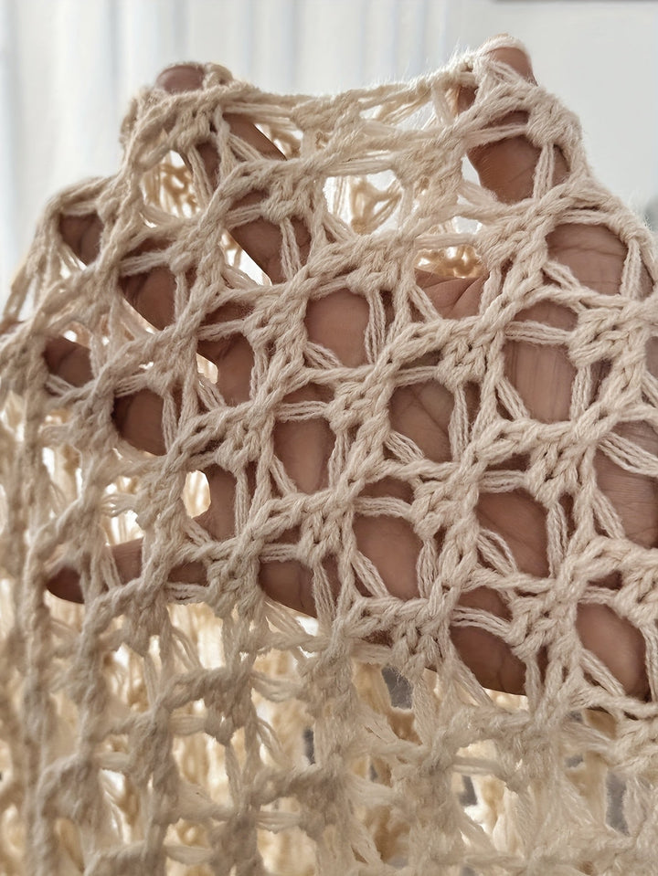 Etleva - Elegante Cardigan Traforato Con Maniche A Pipistrello