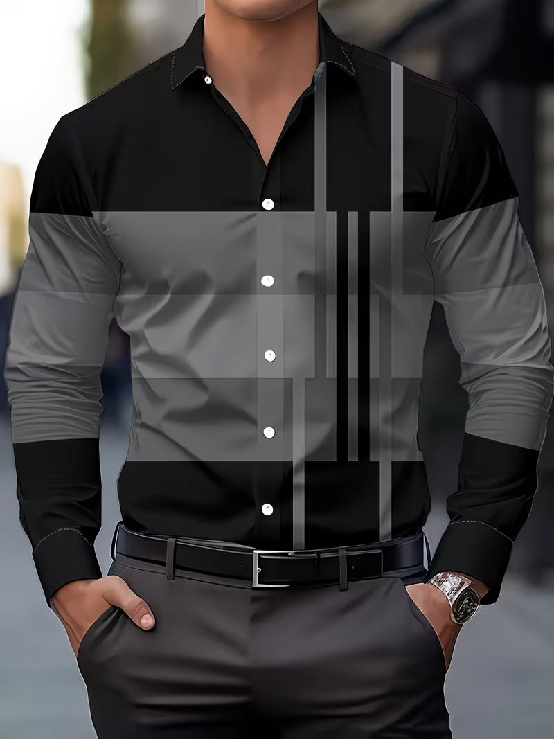 Mehmed - Camicia Casual Con Bottoni