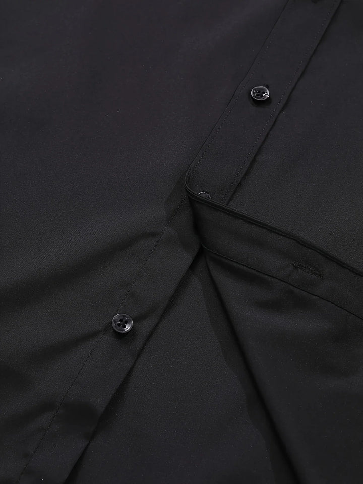 Byron - Elegante Camicia a Maniche Lunghe Con Bottoni