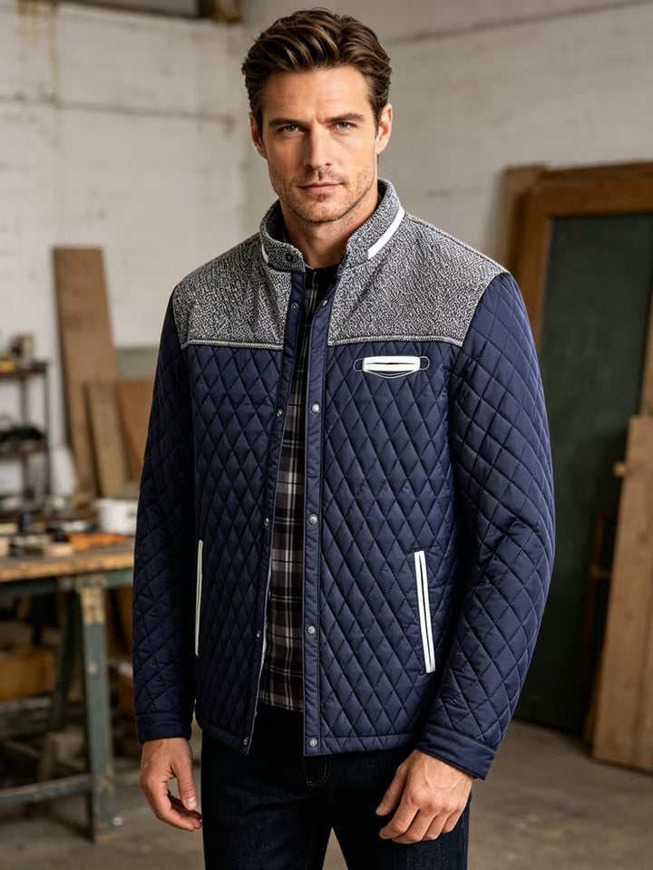 Stetson - Piumino Con Patchwork a Rombi