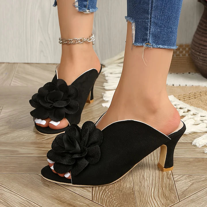 Methmi - Scarpe Con Tacco Alto Alla Moda Con Motivo Floreale