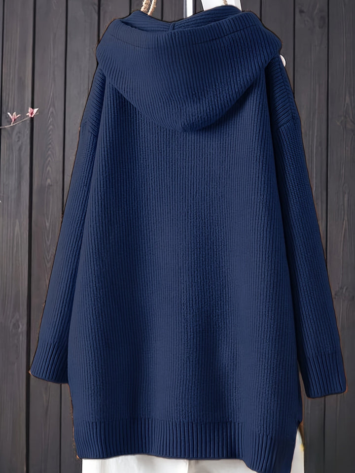 Genivee - Felpa Con Cappuccio Casual a Maniche Lunghe In Maglia
