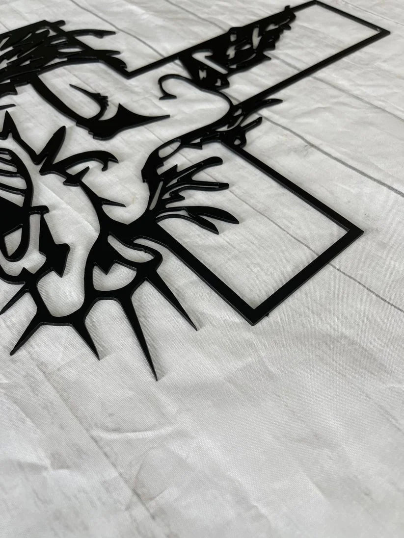 ChristCraft - Croce di Gesù in Metallo Decorazione da parete con Gesù