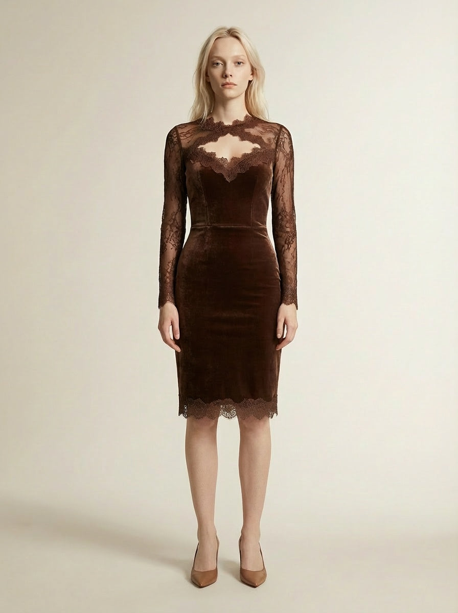 Nadiya - Miniabito con Pizzo Raffinato