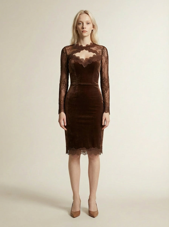 Nadiya - Miniabito con Pizzo Raffinato