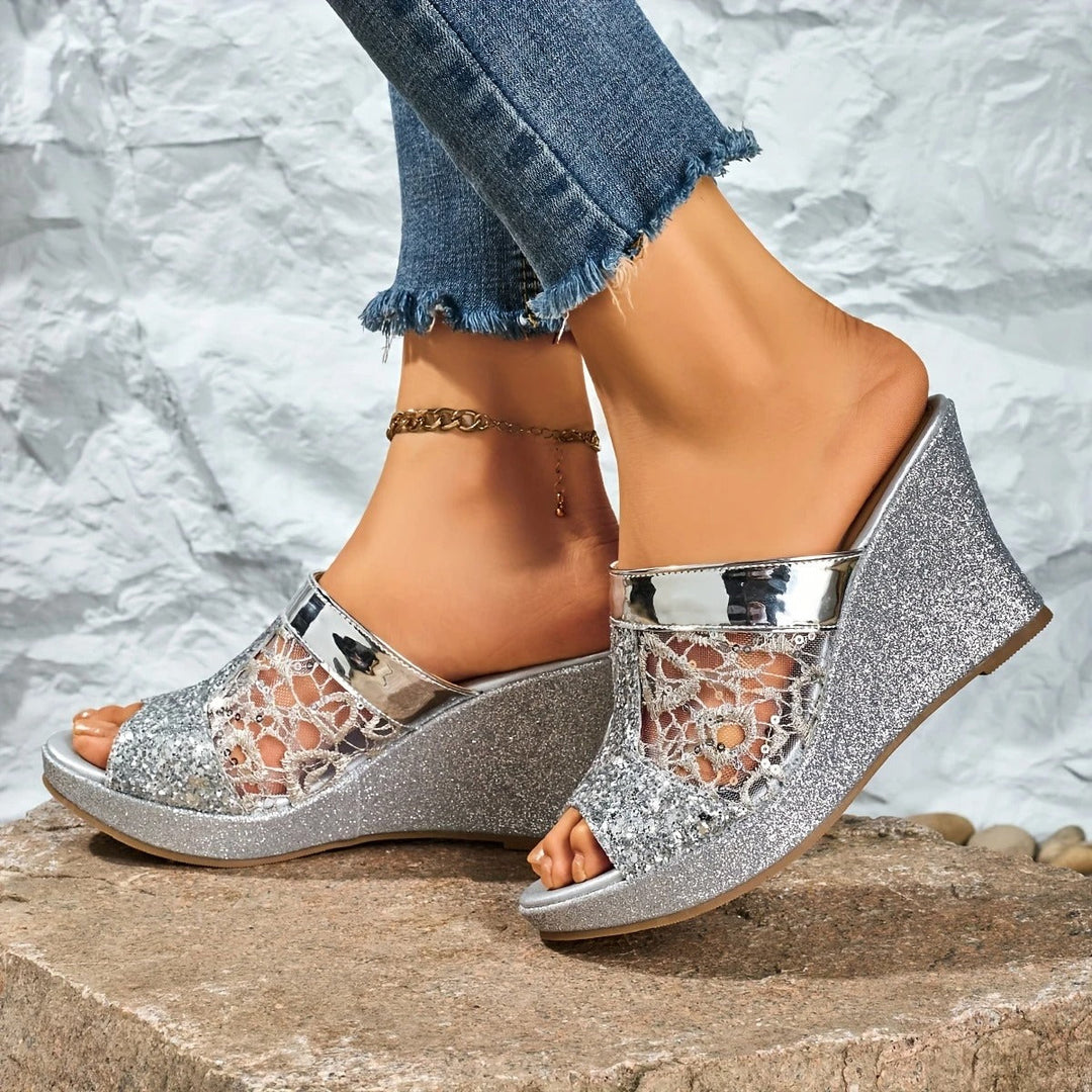Alexis - Sandali Eleganti Con Tacco Alto E Pizzo