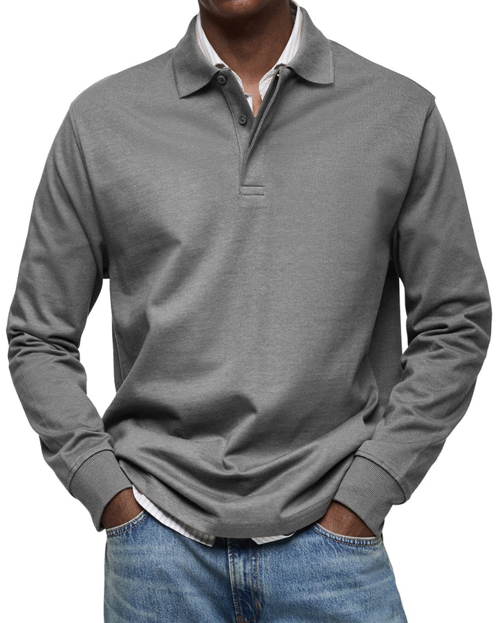 Elhanan - Elegante Polo a Maniche Lunghe