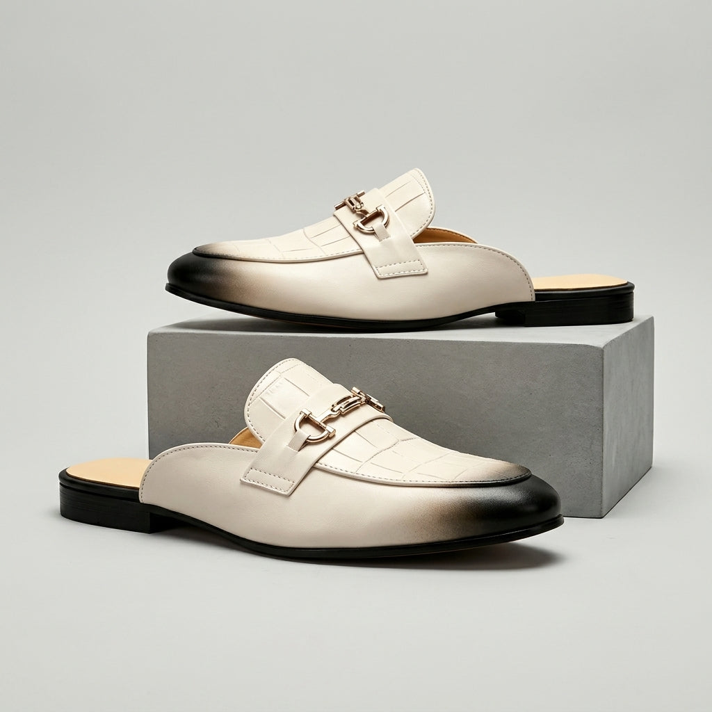Idris - Scarpe in Pelle Con Tallone Scoperto