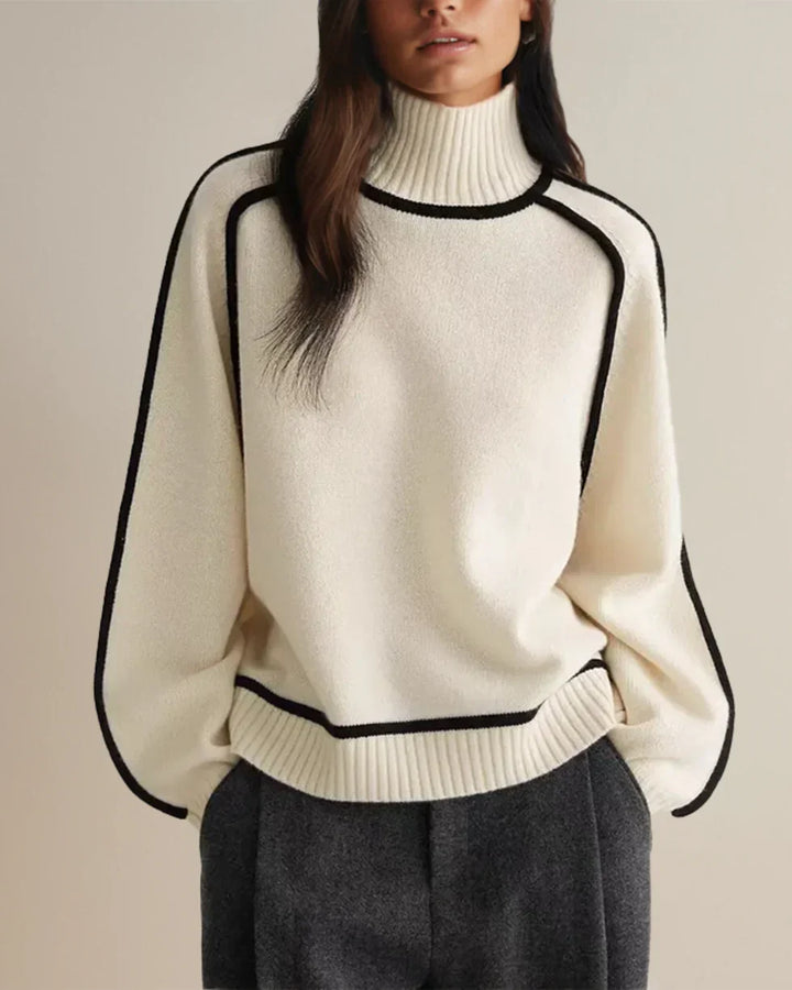 Karina – Elegante Maglione a Collo Alto