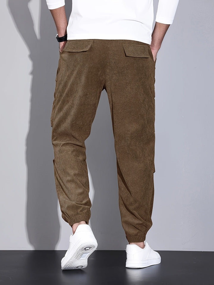 Blevin - Pantaloni Cargo Con Tasche Multiplo