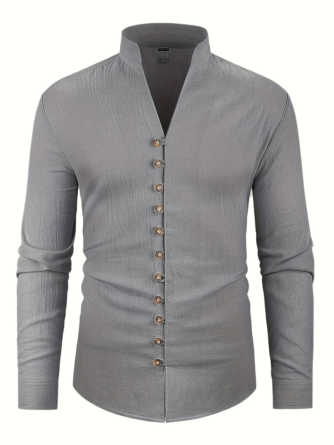 Shayne - Camicia Leggera In Cotone E Lino Con Maniche Lunghe