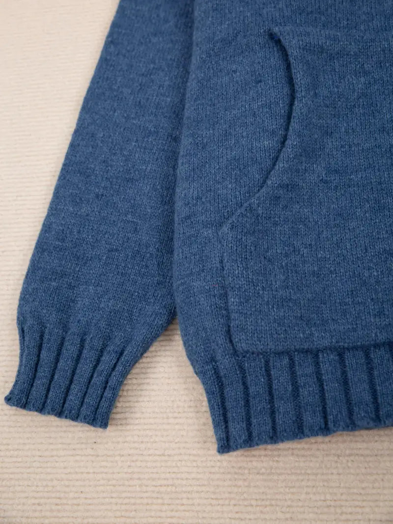 Natala - Maglione Lavorato a Maglia Con Tasca a Marsupio