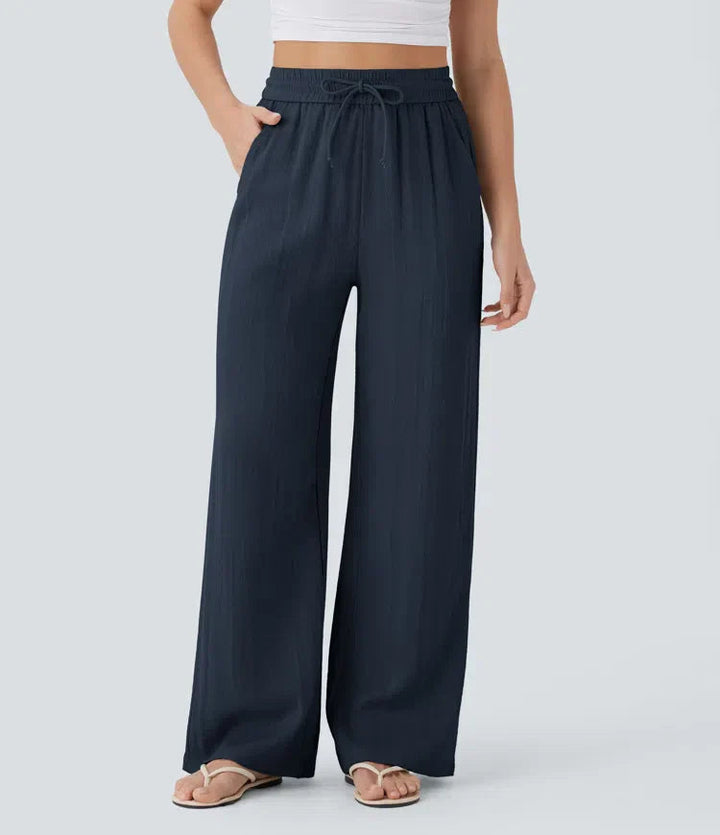 Zafeiria - Pantaloni Di Lino Eleganti