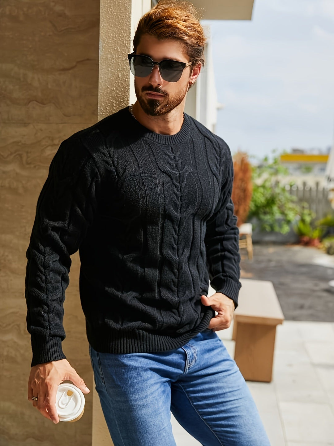 Bavon - Maglione Casual a Righe